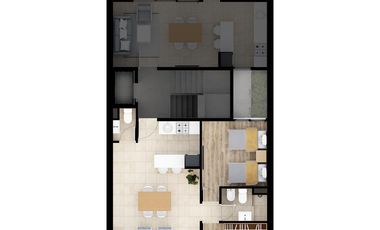 VENTA - Departamento 2 Dormitorios con Balcón en Barrio Parque