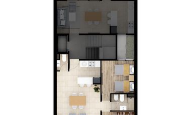 VENTA - Departamento 2 Dormitorios con Balcón en Barrio Parque