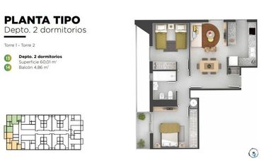 Departamento a estrenar en venta en Nueva Cordoba - POCITO