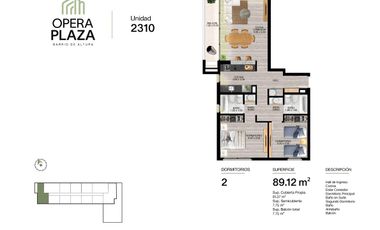 ¡Opera Plaza- Fte a Ciudad Universitaria!