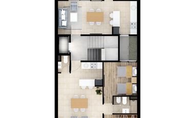 VENTA - Departamento de 1 Dormitorio con Balcón en Barrio Parque