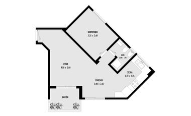 Departamento en  venta de un dormitorio Diagonal 74 y 38 . Plaza Alsina