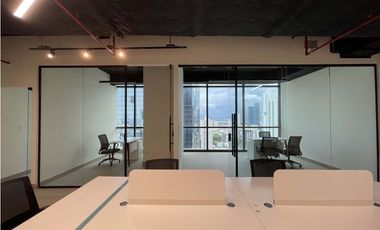 ALQUILER OFICINA AMOBLADA SERVICIOS INLCUIDOS TOWERBANK CALLE 50 MC