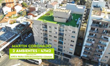 Depto. 2 amb. CON TERRAZA comun - Martín Coronado