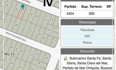 Lote en Santa Elena
