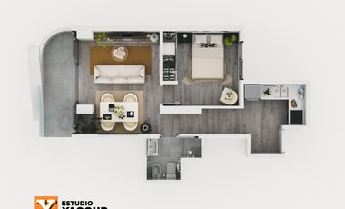 Departamento en venta - 1 dormitorio - Balcón - 42mts2 - Microcentro, La Plata-pozo-emprendimiento