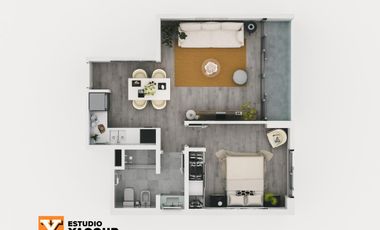 Departamento en venta - 1 dormitorio - Balcón - 42mts2 - Microcentro, La Plata-pozo-emprendimiento