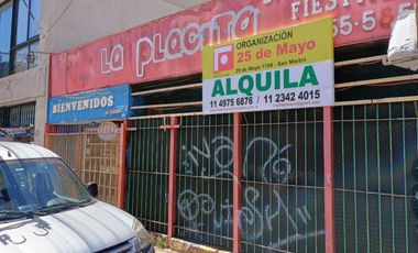 Local en alquiler San Martín centro.