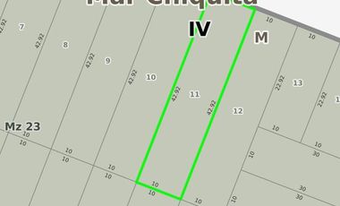 Terreno en venta - 429Mts2 - Mar Chiquita