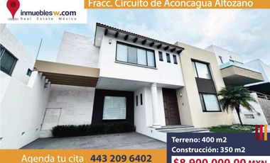 CASA EN VENTA EN FRACC. CIRCUITO DE ACONCAGUA ALTOZANO, MORELIA