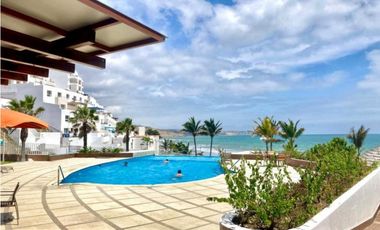 Departamento amoblado vista al mar en Urb. Ciudad del Mar, Manta