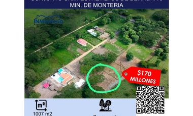 VENTA DE LOTE CONJUNTO CAMPESTRE ALTOS DE BERACA A 5 MIN. DE MONTERIA