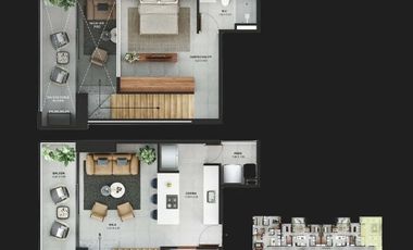 Apartamento de 68m2 duplex en Sabaneta en el Proyecto Politan