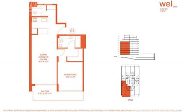 Departamento 2 ambientes en VENTA en Belgrano