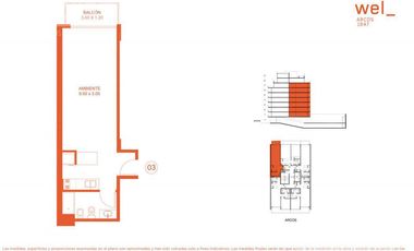 Departamento 2 ambientes en VENTA en Belgrano
