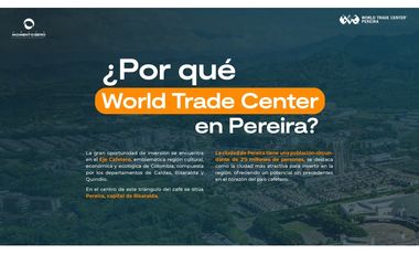 VENTA APARTASUITES COMPLEJO EMPRESARIAL WORLD TRADE CENTER PEREIRA