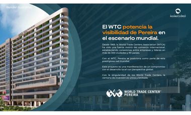 VENTA APARTASUITES COMPLEJO EMPRESARIAL WORLD TRADE CENTER PEREIRA