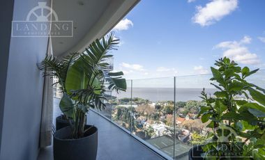 Departamento con increibles vistas al río en piso 15