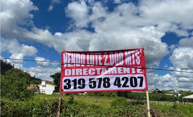 LOTE EN CHIA VEREDA FONQUETA 2.000 MTS CON SERVICIOS PARA CONSTRUIR