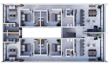 Depa 3 recámaras FRENTE al MAR en playa San Benito Yucatan