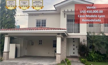 VENTA CASA MODELO LYON Remodelada Versalles de 314 mts.2