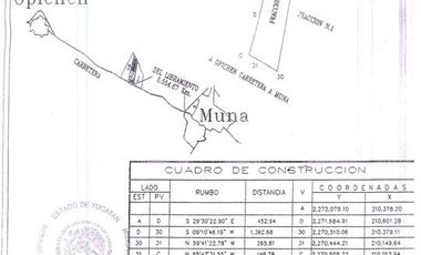 Finca amueblada en venta en Muna, Yucatán