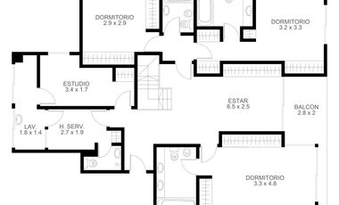 Penthouse con jardin en torre con vista al rio, 3 dorm, 3coch amenities, seg 24 hs