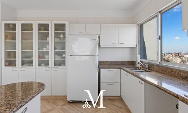 Penthouse con jardin en torre con vista al rio, 3 dorm, 3coch amenities, seg 24 hs