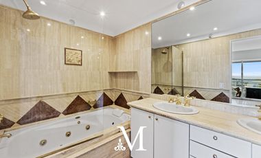 Penthouse con jardin en torre con vista al rio, 3 dorm, 3coch amenities, seg 24 hs
