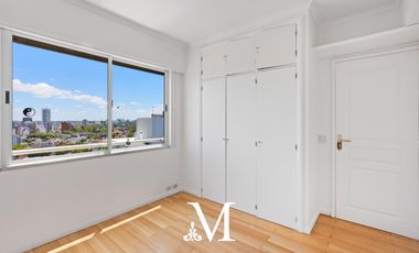 Penthouse con jardin en torre con vista al rio, 3 dorm, 3coch amenities, seg 24 hs