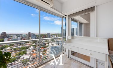 Penthouse con jardin en torre con vista al rio, 3 dorm, 3coch amenities, seg 24 hs