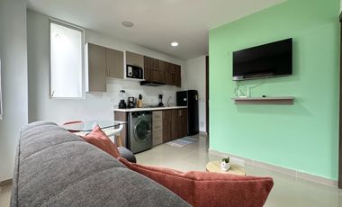 Se Alquila Lindo  Apartaestudio En Quinto Piso Con Ascensor Para Renta Corta O De Larga Estancia