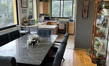 Departamento en venta en Tetelpan en condominio arbolado con alberca