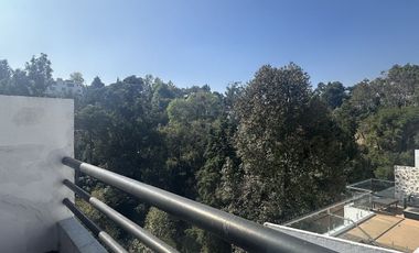 Departamento en venta en Tetelpan en condominio arbolado con alberca