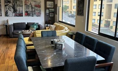 Departamento en venta en Tetelpan en condominio arbolado con alberca