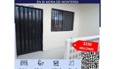 VENTA DE APARTAMENTO EN EL B/ EL MORA DE MONTERIA