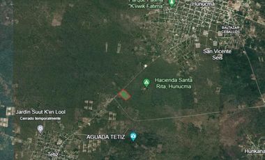 EXTENSO TERRENO EN VENTA DE 95,110 M2 (9.5 HECTÁREAS) / CTRA. HUNUCMÁ – TETIZ
