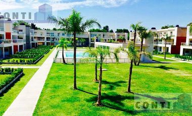 Venta en POZO Departamentos 4 ambientes en Condominio Altos de Maschwitz, Aconcagua 130  con jardín y pileta