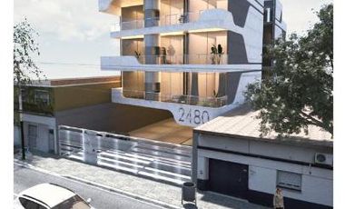 Departamento en  venta de 2 ambientes al frente con  balcón y  terrazapropia - San martin centro