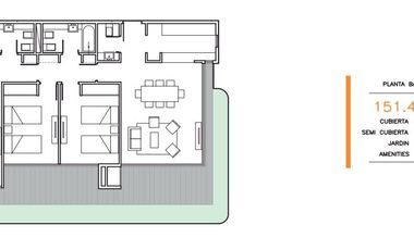 Venta departamento 4 ambientes con jardín privado y parrilla - San Isidro