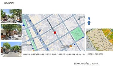 Departamento en Lomas De Nuñez / Monoambiente con balcón terraza