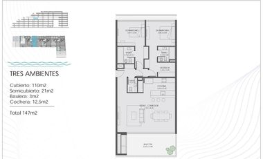VENTA DEPARTAMENTO 3 ambientes ACQUA MARINA NORDELTA amenities rio
