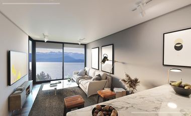 Departamento en Venta 2 ambientes con increíble vista al lago en Pioneros Green Lago, Bariloche.