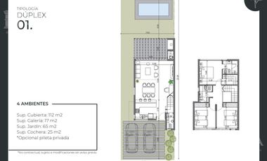 Venta PH Dúplex 4 Ambientes - Pilar – Proyecto Aldena