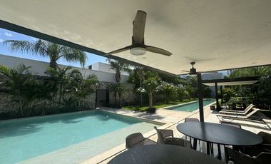 CASA EN VENTA AMUEBLADA Y DE 1 PISO EN PRIVADA EL ORIGEN XCANATÚN, MÉRIDA .