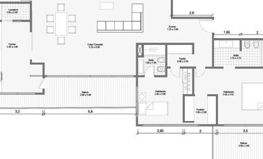 Departamento en Venta en Vicente Lopez Al Rio 3 Ambientes con 2 Cocheras