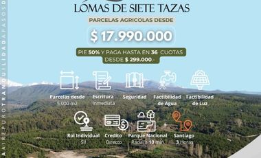 Compra tu parcela a 10 min del Parque Nacional Radal 7 Tazas.