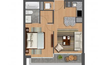 ARRIENDO METRO BELLAVISTA DE LA FLORIDA / PASO EL ROBLE