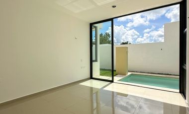 Casa en Venta de una planta  en privada de Conkal yucatan