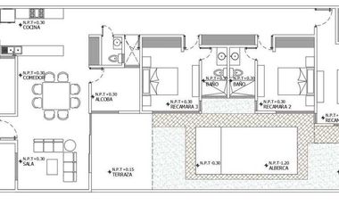 Casa en Venta de una planta  en privada de Conkal yucatan